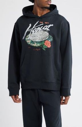 Honor The Gift Concert French Terry Graphic Hoodie in Black at Nordstrom Rack, Size Xxx-Large
