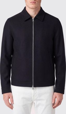 BRIGLIA 1949 Giacca camicia in pura lana con colletto classico e zip