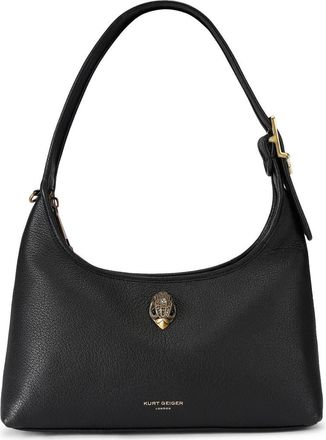 Kurt Geiger Kurt Leather Shoulder Bag in Black at Nordstrom