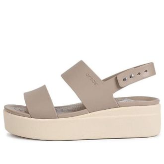 Crocs (WMNS) Crocs Brooklyn Thick Sole Sandals Gray 206453-15W