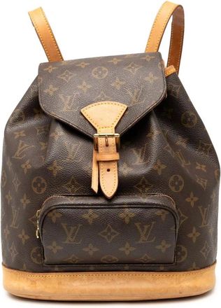 Louis Vuitton Pre-owned Backpacks, female, Brown, Size: ONE SIZE Pre-owned Printed Backpack