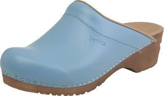Sanita Sandra Mule Clog | Original Handmade Flexible Leather Clog for Women | Maximum Stability | Anatomical Shaped Footbed with Soft Foam | Shock Absorbing 