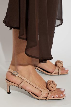 Rotate Heeled Sandals, Womens, Beige