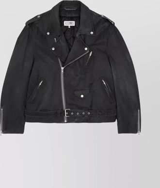 Maison Margiela belted biker jacket
