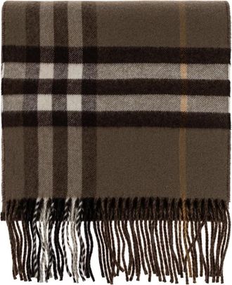 Burberry Check Cashmere Scarf - unisex - Accessoires - Bruin - Maat: ONE Size Kasjmier