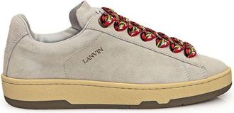Lanvin Gray Leather Low Top Womens Sneakers