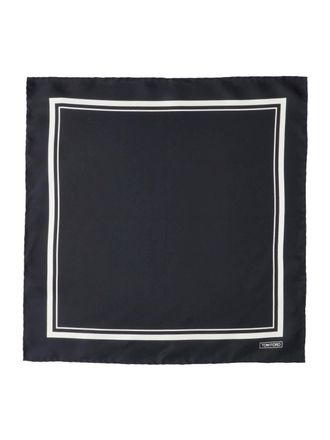 Tom Ford Mens Scarfs Black Silk Mulberry