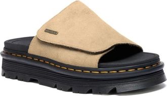 Dr. Martens Zebzag Slide EH Suede Sandalen - Unisex | beige/schwarz
