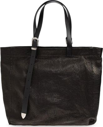 AllSaints Tote Bags, male, Black, Size: ONE SIZE Haven Leather Tote Bag