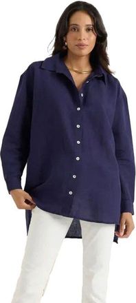 Calypso St. Barth Marlow Top in Navy at Nordstrom, Size X-Small