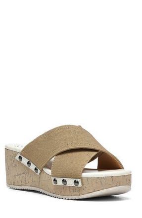Donald J Pliner Summera Wedge Sandal in Natural-Nat at Nordstrom Rack, Size 6.5
