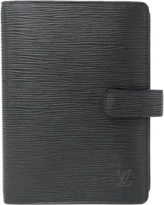 Louis Vuitton Pre-owned Wallets, male, Black, Size: ONE SIZE Pre-owned Epi Leather Agenda