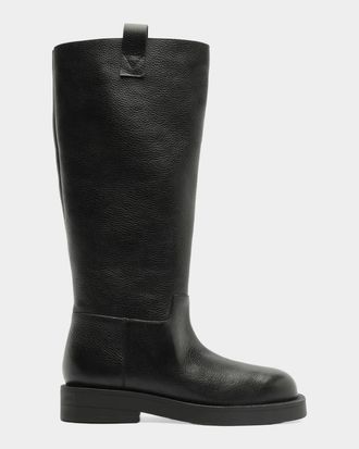 Schutz Betty 35MM Leather Knee-High Boots