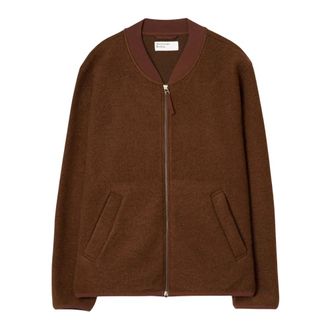 Universal Works Zip Bomber - Heren - Jassen - Bruin - Maat: XL