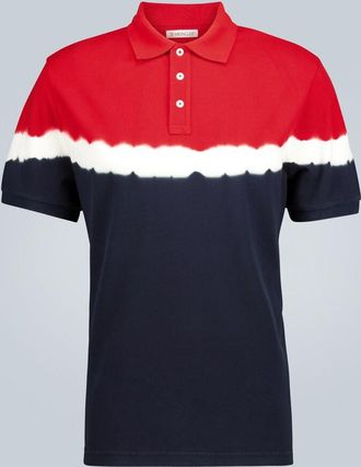 Moncler Tie-dye polo shirt