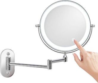 OEM Espejo De Maquillaje Led De 8 Pulgadas Montado En La Pared Con Espejo De Aumento Iluminado, Aumento De 1x/10x, Carga Usb, Giro De 360&deg; Y Extensible, P