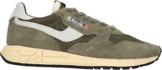 Autry Light Green Suede Contrast Sneakers