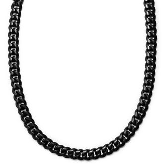 Lucl&eacute;on Stahl Gliederkette Schwarz 14mm