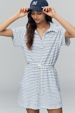 Sundry Short-Sleeve Stripe Mini Dress