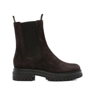 Gianvito Rossi Calz. Calf - female - Gianvito Rossi - Chelsea Boots - Brown - 5 1/2 UK - Shoes
