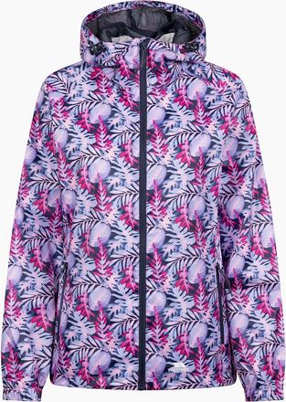 Trespass Womens Trespass Womens/Ladies Indulge Foliage Print Packaway Jacket - Pink/Purple - Size: 18/20