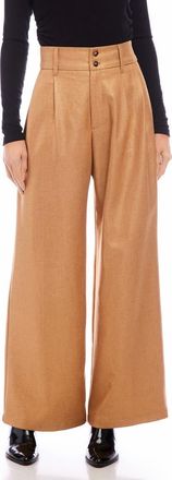 Fifteen Twenty Sadie High Waist Wide Leg Pants in Camel at Nordstrom, Size Small