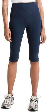 Beyond Yoga Space Dye Capri Leggings in Nocturnal Navy at Nordstrom, Size Small
