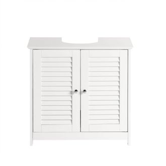 SoBuy Mobiletto Bagno Cassettiera Bagno Armadietto Bagno Mobile Sottolavabo Per Bagno Bianco Frg237-ii-w Sobuy