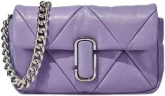 Marc Jacobs Puffy Diamond Quilted J Marc Daybreak - Dames - Schoudertassen - Paars - ONE Size - Leer - Tassen