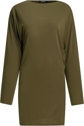 Jacquemus Kleedjes, Dames, Groen, L, Mistral Jurk