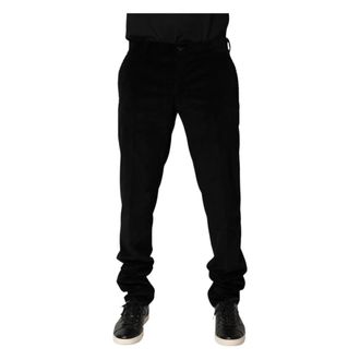 Dolce & Gabbana Heren, Broeken, Zwart, Maat: L Katoen