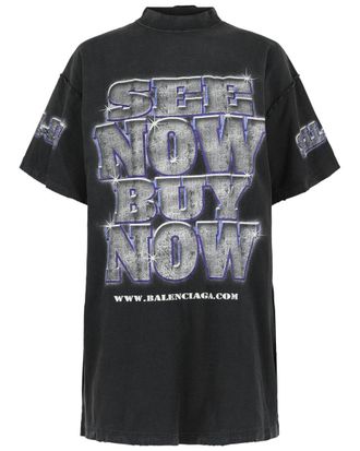 Balenciaga Oversized See Now Buy Now Inside Out T-Shirt
