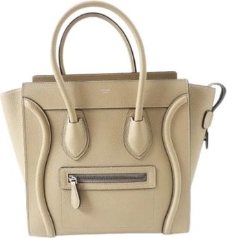 Celine Pre-owned Tote Bags, female, Beige, Size: ONE SIZE Pre-owned Vintage Tote Bag
