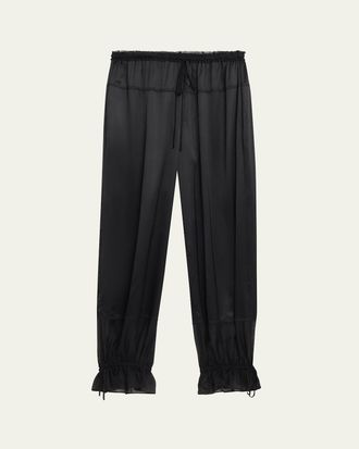 Ulla Johnson Camile Silk Drawstring Pants