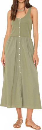 Xirena Fenix Midi Dress In Dark Seagrass