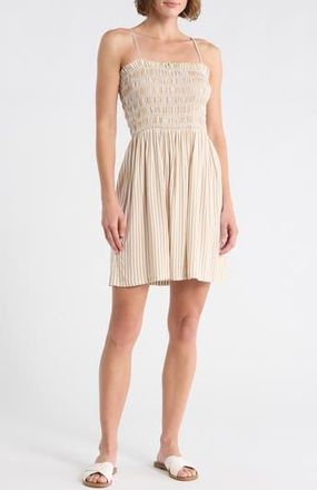 Billabong Seaside Breeze Minidress in Khaki at Nordstrom Rack, Size X-Small