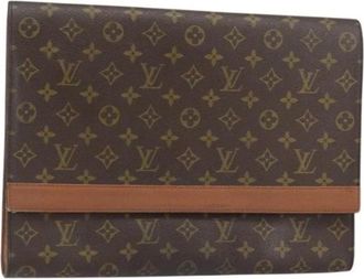 Louis Vuitton Pre-owned Canvas Clutch - Dames - Vintage Clutch - Bruin - ONE Size - Vintage