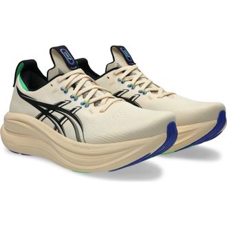 Asics GEL-NIMBUS 28 Running Shoe in Seashell/Black at Nordstrom, Size 10.5