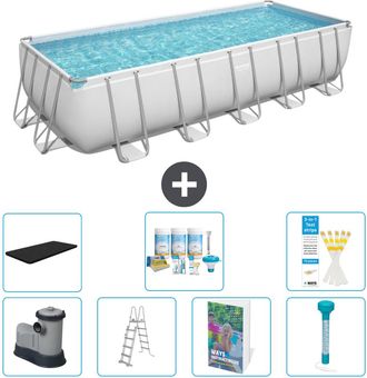 Bestway Piscina Bestway Power Steel Rectangular - 640x274x132 Cm - 8-piezas S574