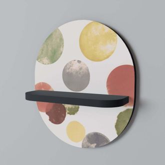 OEM Felicidad Fugaz Estante Ovalado Negro