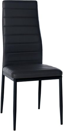 Clp Silla De Comedor Mayfair Negro Simil Cuero