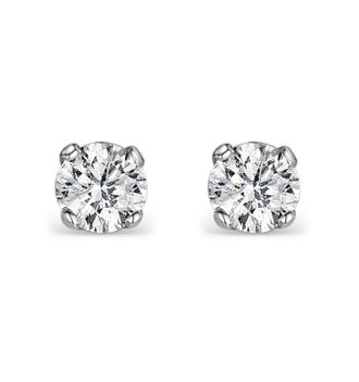 The Diamond Store Diamond Earrings 0.30CT Studs G/Vs Quality in 18K White Gold - 3.4mm
