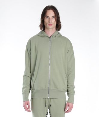 HVMAN Full Zip Sweatshirt In Aspen