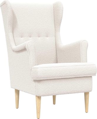 vidaXL Sill&oacute;n Crema Boucl&eacute; Vidaxl