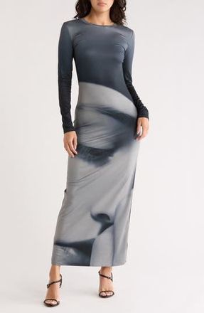 Desigual Woman Long Sleeve Maxi Dress in Black at Nordstrom Rack, Size X-Small