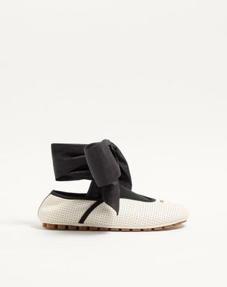 Valentino Garavani Rythmika ballerina in perforated nappa leather Wo