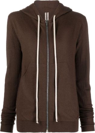 Rick Owens Rick Owens Zip Up Cashmere Hoodie