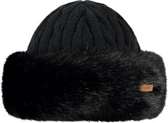 Barts Fur Cable Bandhat - Dames - Accessoires - Zwart - Maat: ONE Size Wol