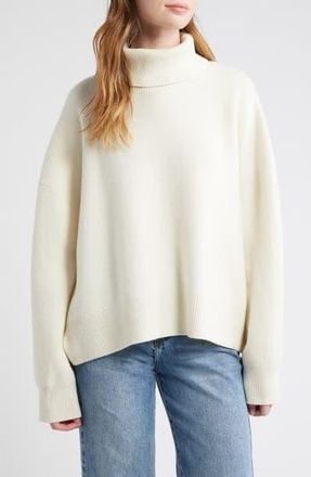 Free People Sigma Lambswool Blend Sweater in Coconut Milk at Nordstrom Rack, Size X-Large