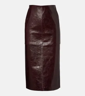 Sportmax Gonna a tubino Afa in pelle